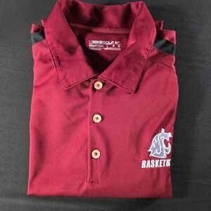 Nike Fit Dry WA State Cougars Men's L Polo Fit Dry  W/Embroidered Logo. Pac 10